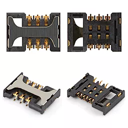 Конектор SIM-карти Samsung A717 / B210 / B5722 / I6210 / I900 / S5670 / S5830 / S5830i / S7120 / S7350 / S8300 - фото Конектор SIM-карти Samsung A717 / B210 / B5722 / I6210 / I900 / S5670 / S5830 / S5830i / S7120 / S7350 / S8300