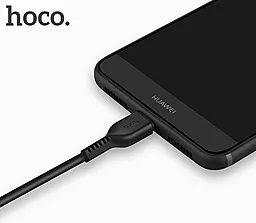 Кабель USB Hoco X20 Flash Сharging USB Type-C Black - миниатюра 3