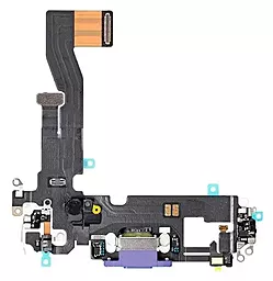 Нижній шлейф Apple iPhone 12 / iPhone 12 Pro з роз'ємом зарядки, з мікрофоном Purple - фото Нижній шлейф Apple iPhone 12 / iPhone 12 Pro з роз'ємом зарядки, з мікрофоном Purple