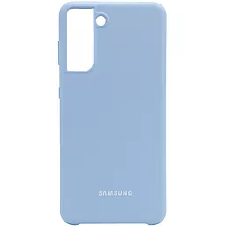 Чехол Epik Silicone Cover Full Protective (AA) Samsung G991 Galaxy S21 Lilac Blue