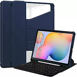 Чехол для планшета BeCover с безпроводной клавиатурой для Samsung Galaxy Tab S6 Lite Deep Blue (712405) - фото Чехол для планшета BeCover с безпроводной клавиатурой для Samsung Galaxy Tab S6 Lite Deep Blue (712405)