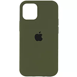 Чохол Silicone Case Full для Apple iPhone 12, iPhone 12 Pro Dark Olive