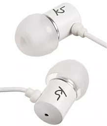 Наушники KS Ace In-Ear Headphones with mic White - миниатюра 3