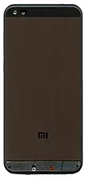 Задняя крышка корпуса Xiaomi Mi 5C со стеклом камеры Black - фото Задняя крышка корпуса Xiaomi Mi 5C со стеклом камеры Black