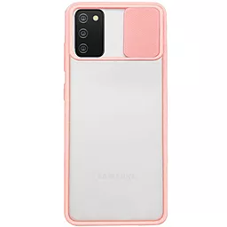 Чехол Camshield mate TPU со шторкой для камеры для Samsung Galaxy A03s Розовый