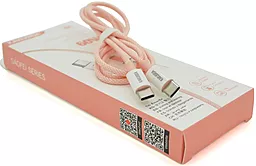 Кабель iKaku KSC-723 GAOFEI USB Type-C - Type-C 60w 3a 1м PD cable Pink (KSC-723-TC-TC-P) - фото Кабель iKaku KSC-723 GAOFEI USB Type-C - Type-C 60w 3a 1м PD cable Pink (KSC-723-TC-TC-P)
