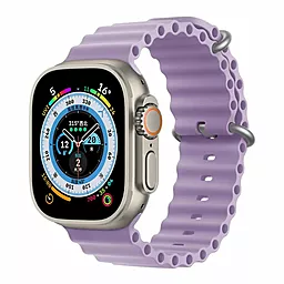 Змінний ремінець для розумного годинника Apple Ocean Band Design 38|40|41 mm Lilac
