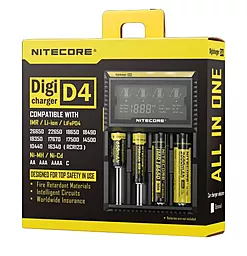 Зарядное устройство Nitecore Digicharger D4 с LED дисплеем (4 канала) - миниатюра 3