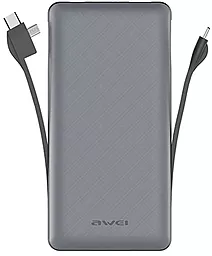 Повербанк Awei P62K 20000 mAh Grey - фото Повербанк Awei P62K 20000 mAh Grey