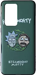 Чехол 1TOUCH Silicone Print new Huawei P40 Pro Rick&Morty
