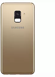 Задняя крышка корпуса Samsung Galaxy A8 2018 A530F со стеклом камеры Gold