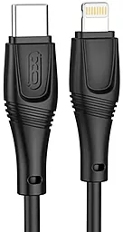 Кабель XO NB-Q239A USB Type-C - Lightning 27w 3a 1м PD сable Black - фото Кабель XO NB-Q239A USB Type-C - Lightning 27w 3a 1м PD сable Black