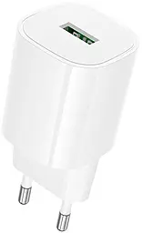 Сетевое зарядное устройство с быстрой зарядкой Borofone BA102A Pudding 18w QC3.0 home charger white - фото Сетевое зарядное устройство с быстрой зарядкой Borofone BA102A Pudding 18w QC3.0 home charger white