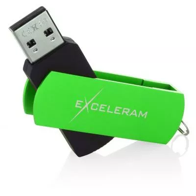 Флешка Exceleram 64GB P2 Series USB 2.0 (EXP2U2GRB64) Green - фото 4