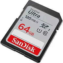 Карта памяти SanDisk SDXC 64GB Ultra Class 10 UHS-I U1 (SDSDUN4-064G-GN6IN) - миниатюра 3