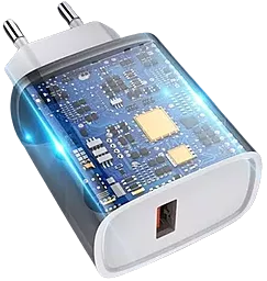 Мережевий зарядний пристрій ArmorStandart AR012 24w QC3.0 + lightning cable white (ARM69894) - мініатюра 2