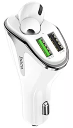 Автомобильное зарядное устройство Hoco E47 18w QC3.0 2xUSB-A ports car charger white - фото Автомобильное зарядное устройство Hoco E47 18w QC3.0 2xUSB-A ports car charger white