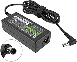 Блок питания для ноутбука Sony 19.5V, 3.3A, 65W, 6.5x4.4-PIN, L-образный разъём, - фото Блок питания для ноутбука Sony 19.5V, 3.3A, 65W, 6.5x4.4-PIN, L-образный разъём,