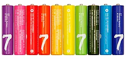 Батарейки Xiaomi AAA (R03) Zi7 Rainbow Alkaline 10шт (6934263400311)