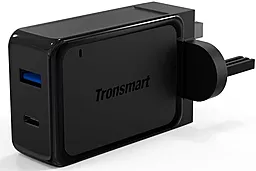 Мережевий зарядний пристрій з швидкою зарядкою Tronsmart W2PTU 33W Quick Charge 3.0 & Type-C Wall Charger Black