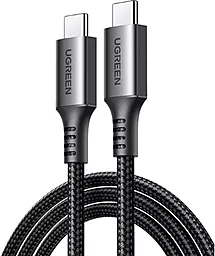 Кабель Ugreen US567 USB Type-C - Type-C 60w 3a 1м PD cable Black/Gray (15373) - фото Кабель Ugreen US567 USB Type-C - Type-C 60w 3a 1м PD cable Black/Gray (15373)