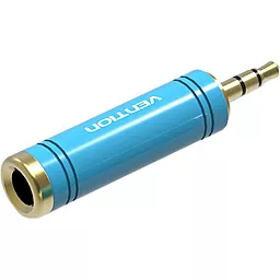 Аудио переходник Vention Jack 6.35 mm - mini Jack 3.5 mm M/F blue (VAB-S04-L)