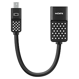Відеокабель mini DisplayPort - HDMI v1.4 4k 30hz 0.12m black (F2CD079bt) Belkin - фото Відеокабель mini DisplayPort - HDMI v1.4 4k 30hz 0.12m black (F2CD079bt) Belkin