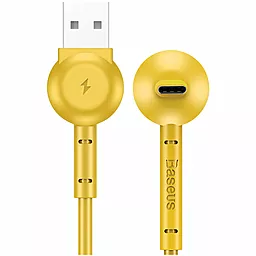 Кабель Baseus Maruko L-Shaped USB-A - Type-C 10.5w 1м cable Yellow (CATQX-0Y) - миниатюра 2 Кабель Baseus Maruko L-Shaped USB-A - Type-C 10.5w 1м cable Yellow (CATQX-0Y) - миниатюра 2