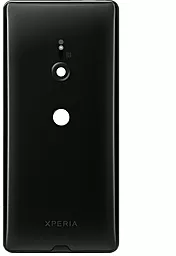 Задняя крышка корпуса Sony Xperia XZ3 H8416/H9436/H9493/H9496 со стеклом камеры Original Black - фото Задняя крышка корпуса Sony Xperia XZ3 H8416/H9436/H9493/H9496 со стеклом камеры Original Black