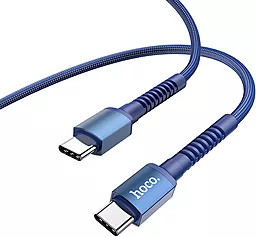 USB PD Кабель Hoco X71 Espesial 60W USB Type-C - Type-C Cable Blue