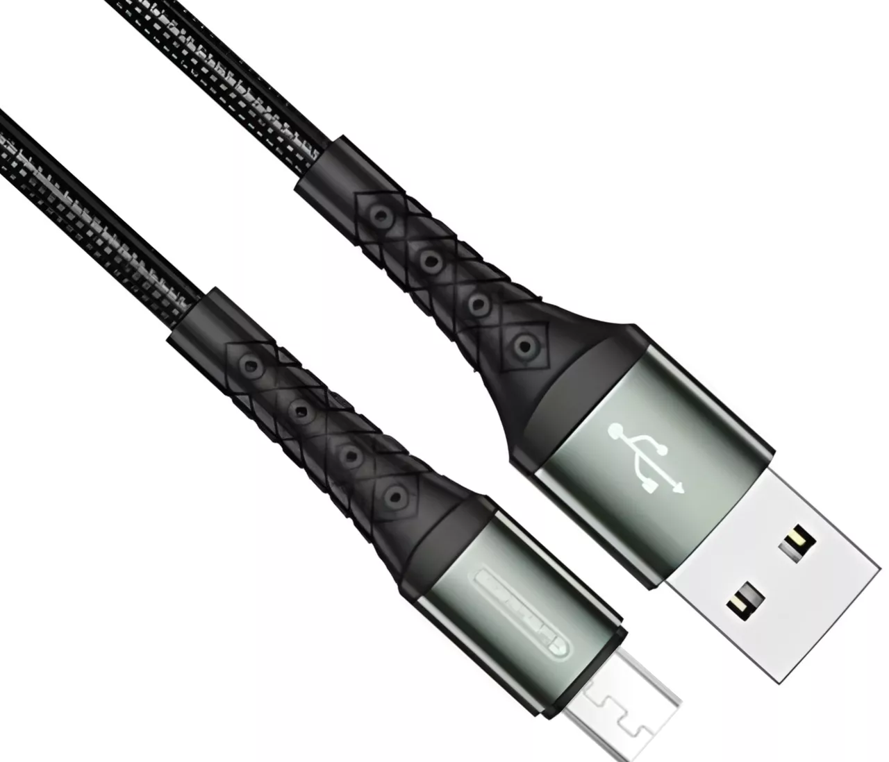 Кабель Jellico B10 USB-A - micro USB 15w 3.1a 1м cable Black - фото 2