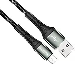 Кабель Jellico B10 USB-A - micro USB 15w 3.1a 1м cable Black - миниатюра 2