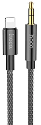 Аудио кабель Hoco UPA19 Aux mini Jack 3.5 mm - Lightning M/M Cable 2 м чёрный