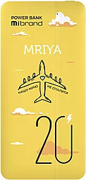 Повербанк Mibrand Mriya 20000mAh 20W Yellow (MI20K/Mriya) - фото Повербанк Mibrand Mriya 20000mAh 20W Yellow (MI20K/Mriya)