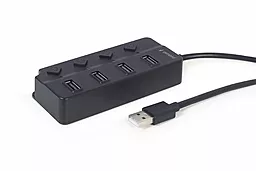 USB-A хаб Gembird 4-in-1 black (UHB-U2P4P-01)