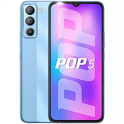 Смартфон Tecno Pop 5 LTE 3/32Gb (BD4i) Ice Blue (4895180777356) - фото Смартфон Tecno Pop 5 LTE 3/32Gb (BD4i) Ice Blue (4895180777356)