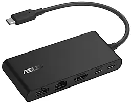 Мультипортовый USB Type-C хаб Asus Dock DC201 5-in-1 USB3.0 black (90XB094N-BDS000)