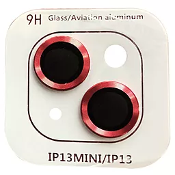 Защитное стекло Epik Metal Classic на камеру для Apple iPhone 13 mini, iPhone 13  Красный / Red