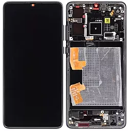 Дисплей Huawei P30 (ELE-L29, ELE-L09, ELE-AL00, ELE-TL00, ELE-L04) з тачскріном і рамкою, (OLED), Black