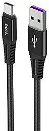 Кабель Hoco X22 Quick USB-A - Type-C 25w 5a 1м cable Black - фото Кабель Hoco X22 Quick USB-A - Type-C 25w 5a 1м cable Black