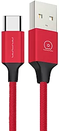 Кабель WUW X86 USB-A - Type-C 12w 2.4a 1м cable Red - фото Кабель WUW X86 USB-A - Type-C 12w 2.4a 1м cable Red