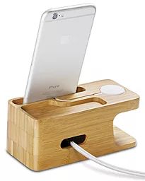 Док-станція для розумного годинника Apple Watch Wood Stand Apple Watch + iPhone (000st20295) - мініатюра 5