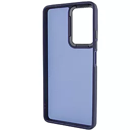 Чехол Epik TPU+PC Lyon Frosted для Samsung Galaxy M54 5G Navy Blue - миниатюра 2