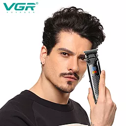 Тример VGR V-972 4 насадки LED Display - мініатюра 5 Тример VGR V-972 4 насадки LED Display - мініатюра 5