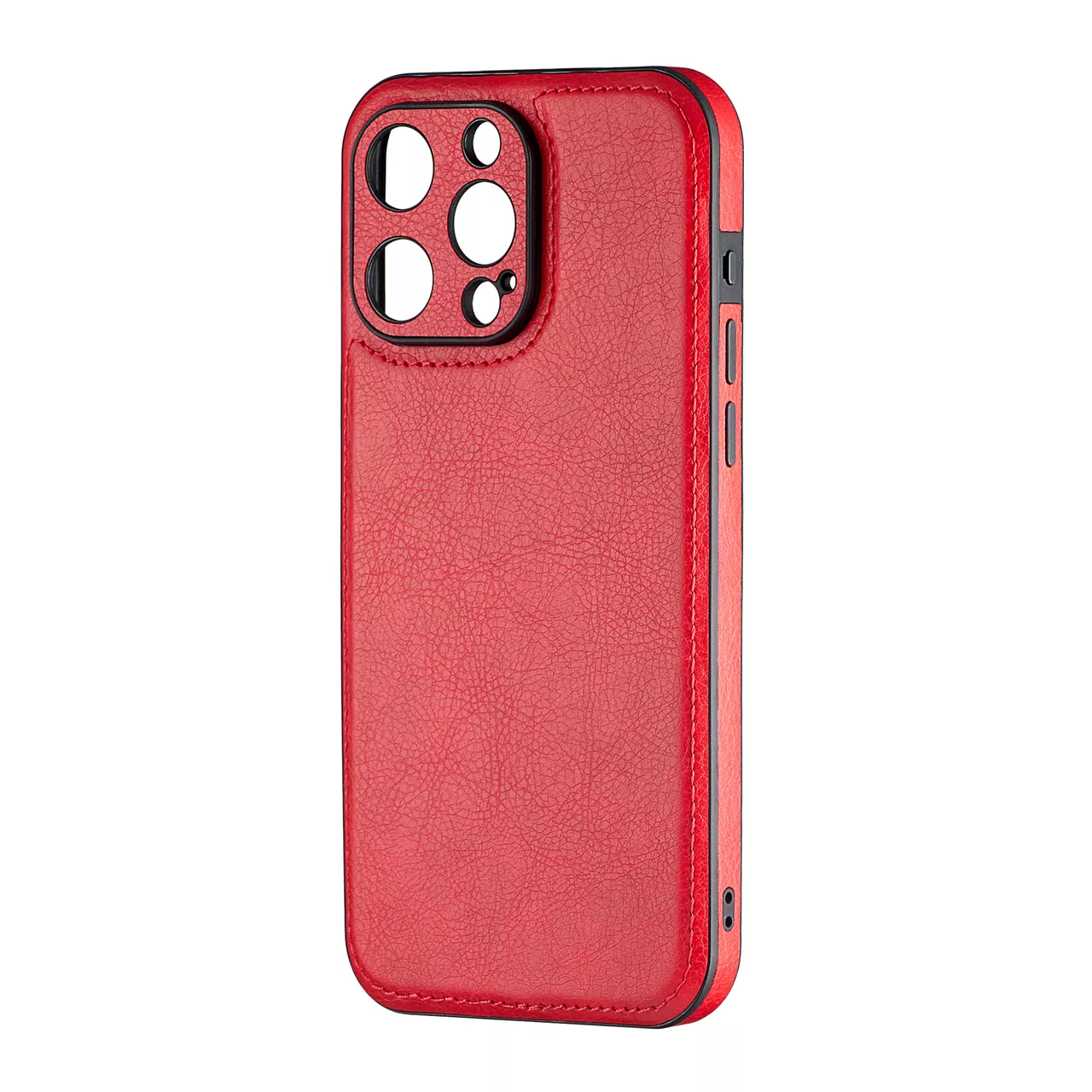 Чохол Jinduka Leather Protected Camera для Apple iPhone 15 Pro Max Red - фото 1