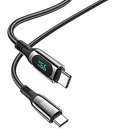 Кабель Hoco S51 USB Type-C - Type-C 100w 5a 1.2м PD cable Black - фото Кабель Hoco S51 USB Type-C - Type-C 100w 5a 1.2м PD cable Black
