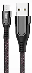 Кабель Hoco U54 Advantage USB-A - micro USB 12w 2.4a 1.2м cable Black - фото Кабель Hoco U54 Advantage USB-A - micro USB 12w 2.4a 1.2м cable Black