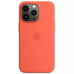 Чохол Apple Silicone Case Full with MagSafe and SplashScreen для Apple iPhone 13 Pro Nectarine