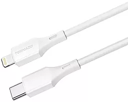 Кабель Tornado TX25 USB Type-C - Lightning 20w 3a 1м PD сable White - мініатюра 2 Кабель Tornado TX25 USB Type-C - Lightning 20w 3a 1м PD сable White - мініатюра 2