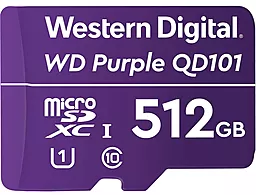 Карта памяти Western Digital microSDXC 512GB QD101 Class 10 UHS-I U1 (WDD512G1P0C)